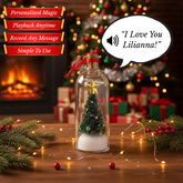 Recordable 8 Christmas Tree Bottle - Making Christmas Personal Again