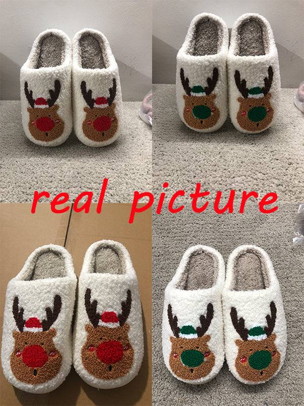 Merry Christmas - Moose Slippers